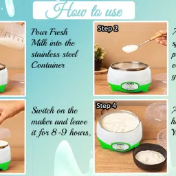 evetis TESTY YOGURT Automatic 1L Portable Yogurt Making Machine Daily Use Yogurt Maker image 2