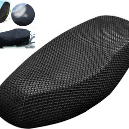 NET Seat Cover For Discover Single Bike Seat Cover For Bajaj Discover-image-3