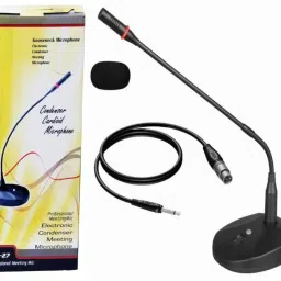EAS-27 Table Meeting Microphone/Table Gooseneck Voice Condenser Mic + Pop Filter Gooseneck Microphone Flexible Standing Conference PA System D-27 Indoor, Outdoor PA System-picture-28