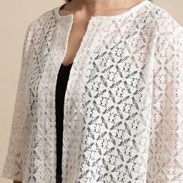 UnaOne Self Design Open Front Shrug image 4