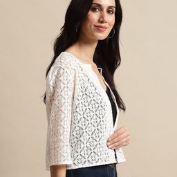 UnaOne Self Design Open Front Shrug image 2
