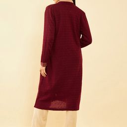 Soch Self Design Acrylic Open-Front Longline Shrug image 5