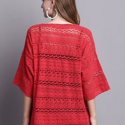 Rute Self Design Cotton Open Front Shrug image 4