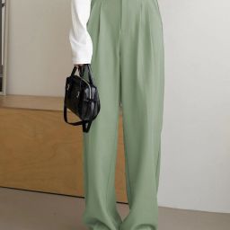 Women Regular Fit Green Lycra Blend Trousers-image-22