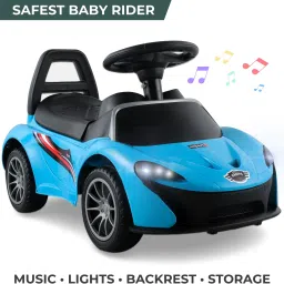 Musical Car With Head Lights | Push Ride On | Perfect for Kids 1-3 Years Car Non Battery Operated Ride On-8
