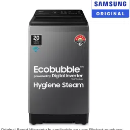 samsung 9 kg with Wi-Fi Enabled Fully Automatic Top Load with In-built Heater Grey image 2