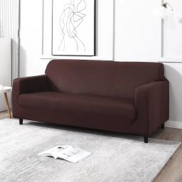 Polyester Plain 3 Seater Sofa Cover-picture-13