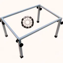 Square Box Aari Embroidery Frame Stand With 12 Clip Embroidery Frame-26