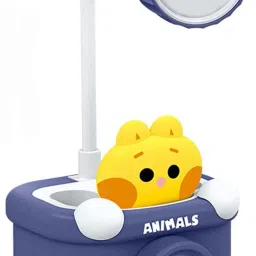 Study Desk LED Lamp Rechargeable with Pen Holder and Sharpener (Cat) Table Lamp Study Lamp-26