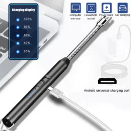 Grill Aromatherapy Camping BBQ Gas Stoves Candle Lighter Windproof, Rechargeable USB Electric Arc Lighter Multicolored Pocket Lighter-25
