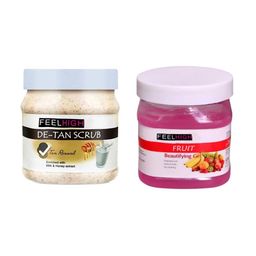 FEELHIGH Face & Body De-Tan Scrub & Fruit Gel - 100ml-34