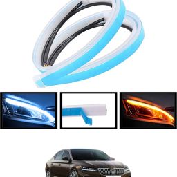 Universal Waterproof Yellow/White Fancy Design Audi Strip Light For Car-254 Car Fancy Lights-image-86