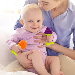 drisona' Silicone Ideal Teether for 6 to 12 Months Baby, BPA Free Same Design Same Design Teether image 5