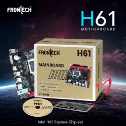 Frontech FT-0491 H61/1066/1333/1600 MHz DDR3 LGA1155 Supports Intel Core i3/i5/i7 LGA 1155Socket ATX Intel H61 Chipset DDR3 Motherboard for Desktop image 2