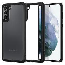 spigen Thin Fit Polycarbonate & TPU Back Cover for SAMSUNG Galaxy S21 (Air Cushion Technology, Matte Black)-picture-22