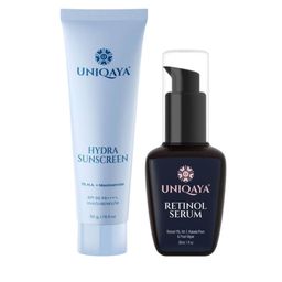UNIQAYA Set of Hydra Sunscreen with Niacinamide 50g & Retinol Serum with Kakadu Plum 30ml image 1
