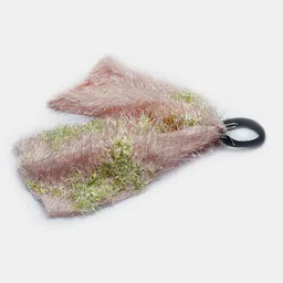 Soho Boho Studio Peach-Coloured Ponytail Scarf Scrunchie image 3