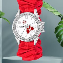 Mikado Women Brass Dial & Straps Analogue Watch ASTRA Scrunchy-image-76