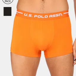 U.S. Polo Assn. Men Pack of 2 Assorted Solid Trunks IYAI-OZ0-P2-9