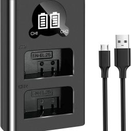 DIGICLAMBO EN-EL25/El-25A dual fast USB Camera ChargerCamera Battery Charger-image-37