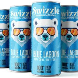 Blue Lagoon 250ml (Pack of 4) Premium Mocktail 100% Natural Premium Carbonated Hydration Drink-image-45