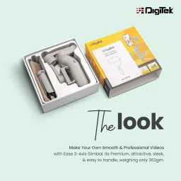 DIGITEK DSG 007F Foldable Auto Balancing Gimbal for All Smart Phones 3 Axis Gimbal for Camera, Mobile image 2