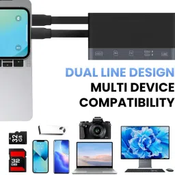 ZITRONIX Highspeed DualCard Reader 6in1 USB Hub MicroSD TF Card Reader image 4