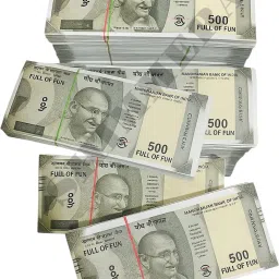FAKE NOTES NAKLI NOTES, (PACK OF 5 BUNDLES) 500 NOTES SHOOTING DUMMY CURRENCY Playing Fake Money Nakli Note Education Money for Kids FUN TOY Fidget Toy Gag Toy-17