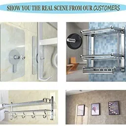 steffan Adhesive Hooks, Detachable Self Adhesive Wall Screw Hooks Hook 20 image 4