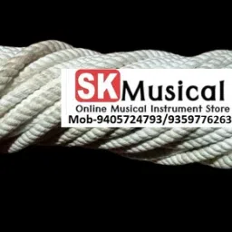 Dholak/Dhol Rope Rassi (Pack of 1 Rope)Color White Handmade Rope & Rings Dholak-13