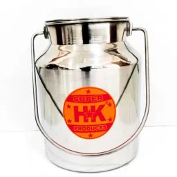 Stainless Steel Plain Milk Can/Milk Barni/Milk Pot/Oil Can (with Lid) 3.5 L Drum-picture-45