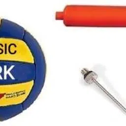 CLASSIC VOLLEYBALL 16 PU MATERIAL WITH INFLATING AIR PUMP Volleyball - Size: 4-18