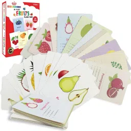 Flash Card Educational Montessori Learning Toy For Kid Fruits Set of 28 Cards-image-29