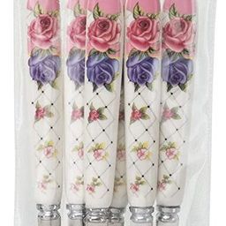 mgeezz Stainless Steel Fork Spoons Set of 6 for Dinner/Ceramic Handleware Kata Chamach Stainless Steel, Ceramic Serving Fork, Fruit Fork, Salad Fork, Dinner Fork, Dessert Fork Set image 5