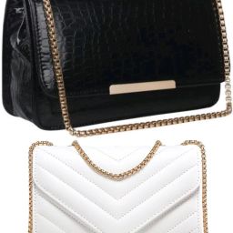 Black, White Women Sling Bag Women Sling Bag Bag - Regular Size For Women's/Girls-image-93