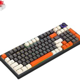 microware RGB Mechanical Bluetooth Keyboard Gaming Keyboard Wireless, 96Key 5.0/2.4G Bluetooth, Wireless Standard Gaming Keyboard Compatible with Desktop, Laptop, Mac-image-31