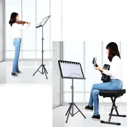 corslet Notation Book Stand Music Book Stand Notation Stand with Adjustable Tripod Notation Stand image 5