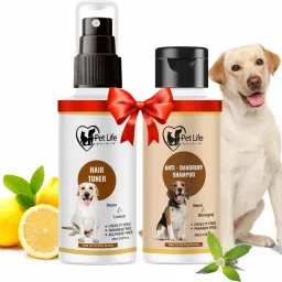 Anti Dandruff Dog Shampoo 60ml+ Dog Hair Toner Spray 60ml-Help in Skin Infection Anti-dandruff, Anti-fungal, Anti-itching Fresh Fragrance, Control Hair Fall, All Dog Breed Dog Shampoo-image-6