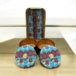 mysha decor and gifting Pichwai Tray and Jar Set Tray Serving Set image 3