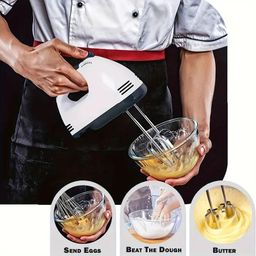 MIVAAX Hand Blender |Food Blender, Egg Beater Hand Blenders Hand Mixer | Beater - Easy Mix, Powerful 260 Watt Motor | 7 Speed Control + Turbo | Dough Hooks and Strip attachments | Multicolor image 5