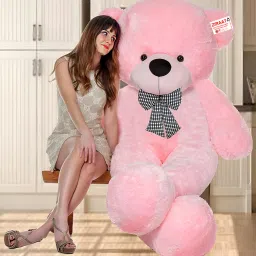 Big Dimand SOFT TOYS LOVER teddy bear pink colors size 3 feet very teddy - 91.1 cm-23