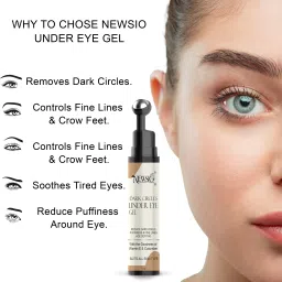 Under Eye Gel Roll On with Massage Roller to Reduce Dark Circles, Puffiness-1