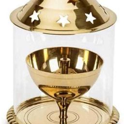 S010Brass Diya Brass, Glass Table Diya-image-69