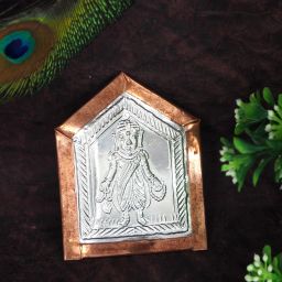 Ubhi Aai Dev (Maharashtrian Dev Tak) 3gm Pure Silver Decorative Showpiece - 6.98 cm-image-91