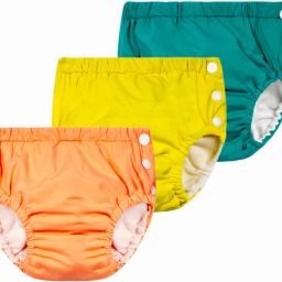Reusable Swimming Pants for Kids Unisex Swim Diaper Set (0-36 Months) Pack of 3-picture-20