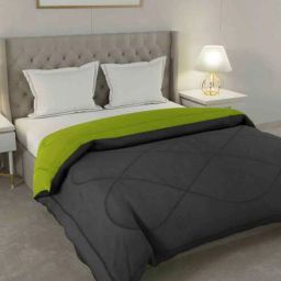 jaipur fabric Grey Cotton Solid 250 GSM Double Bed Comforter-picture-43