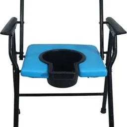 for unisex/ADULT Comfortable Safe Commode Chair (Blue, Black) Commode Toilet Portable CHAIR Indian Commode-12