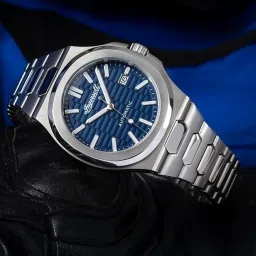 Automatic Blue Dial With Lifetime Warranty Analog Watch - For Men I11801-7