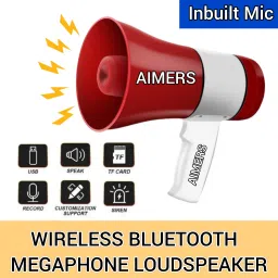 Handheld Rechargeable Megaphone Indoor, Outdoor PA System (50 W) indoor/outdoor loudspeaker Megaphone Rechargeable with Recording, BLUETOOTH/USB Indoor, Outdoor PA System-22