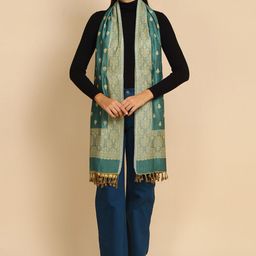 WEAVERS VILLA Ethnic Motifs Printed Scarf-image-30